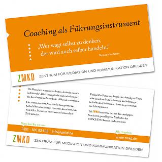 Flyer ZMKD - Coachingkompetenz - Copyright welt-gestalten.de